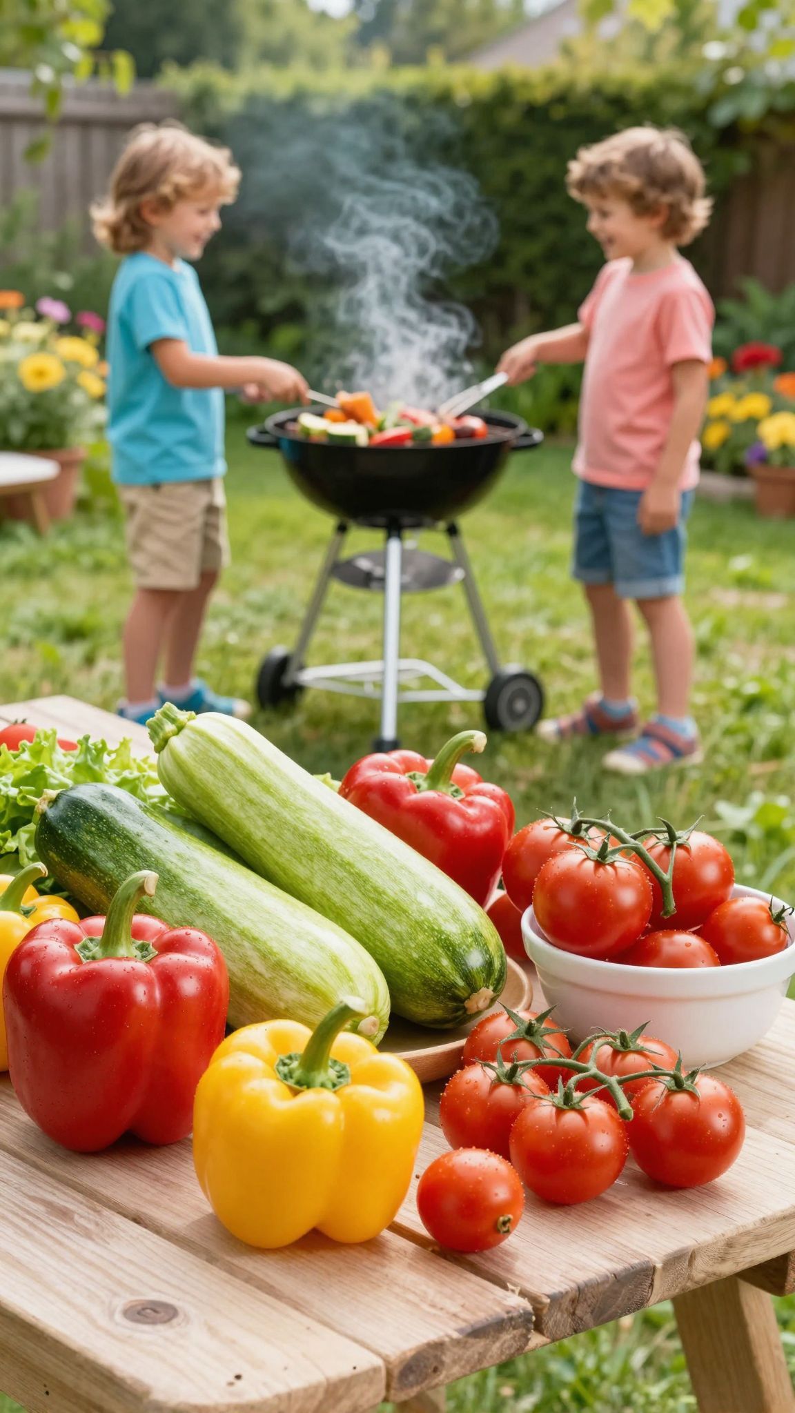 A grillen készült zöldségek íze még a válogatósokat is megfogja.